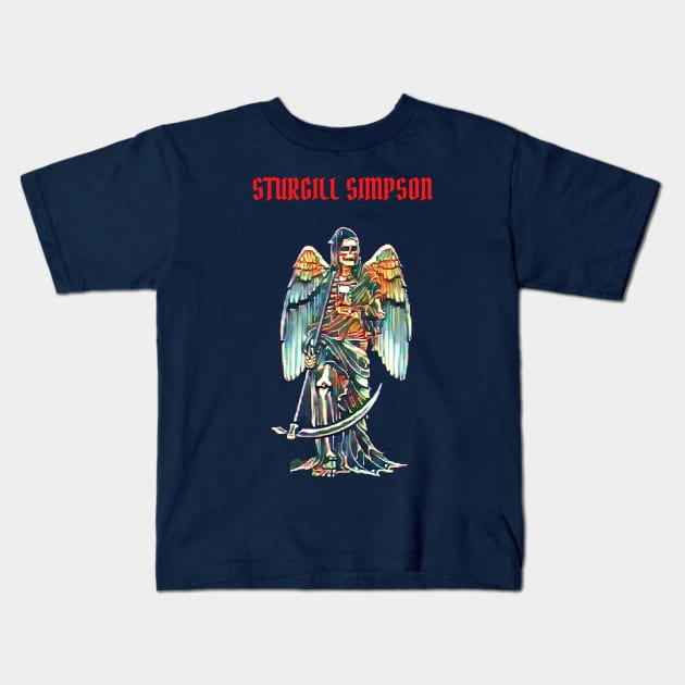 Devil Angel Sturgill Simpson Kids T-Shirt by Katab_Marbun